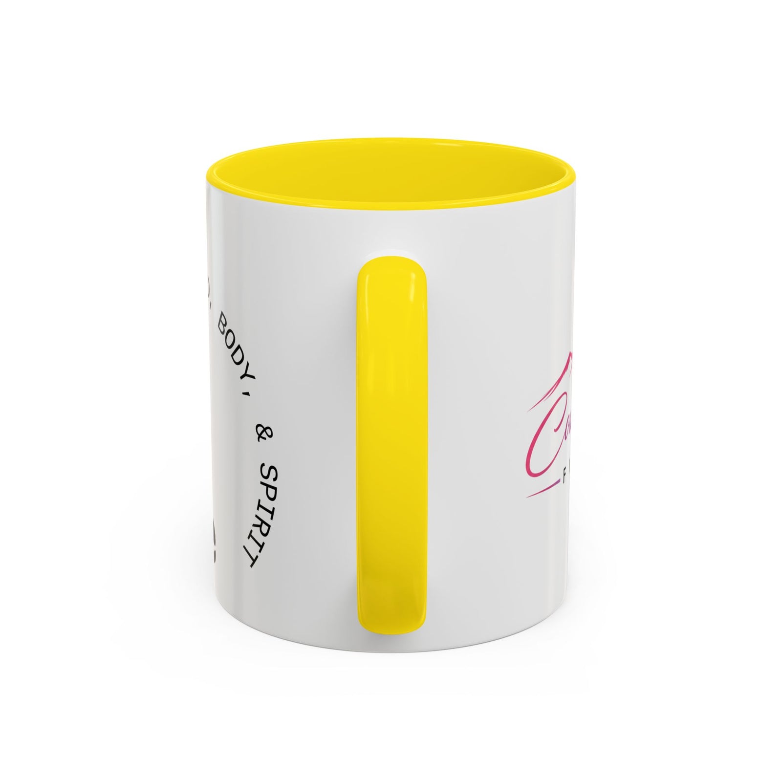 Coach Casey Fitness Accent Coffee Mug — Motivational Workout Coffee Cup (11/15oz)