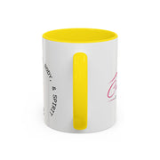 Coach Casey Fitness Accent Coffee Mug — Motivational Workout Coffee Cup (11/15oz)