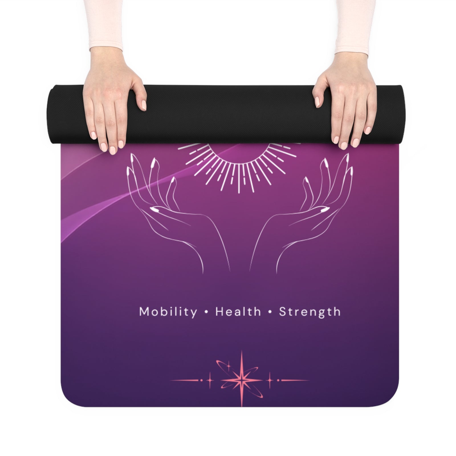 Move Better. Feel Stronger. Rubber Yoga Mat — Non-Slip Fitness Mat for Mobility & Strength