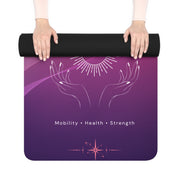 Move Better. Feel Stronger. Rubber Yoga Mat — Non-Slip Fitness Mat for Mobility & Strength