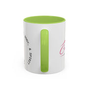 Coach Casey Fitness Accent Coffee Mug — Motivational Workout Coffee Cup (11/15oz)