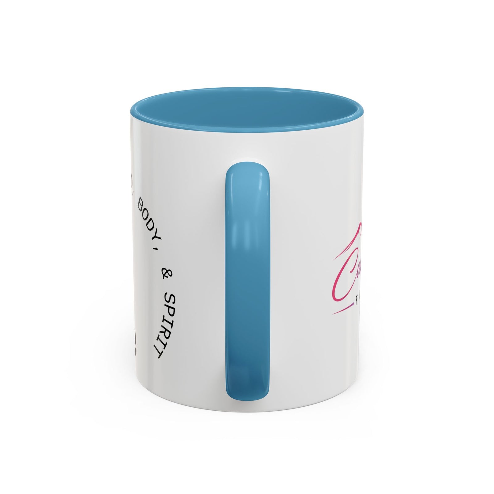 Coach Casey Fitness Accent Coffee Mug — Motivational Workout Coffee Cup (11/15oz)